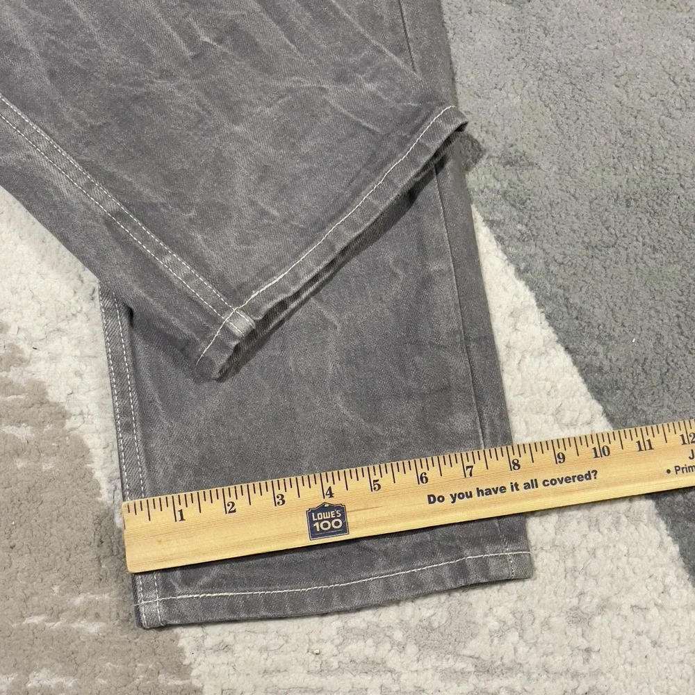 Levis 501 Jeans Men 32x30 Gray‎ Button Fly Denim Honeycomb Faded Straight Y2K